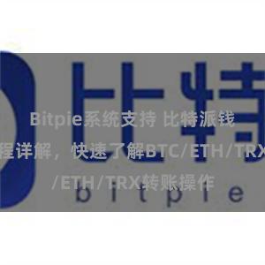 Bitpie系统支持 比特派钱包转账教程详解，快速了解BTC/ETH/TRX转账操作