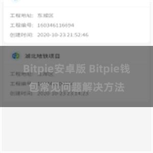 Bitpie安卓版 Bitpie钱包常见问题解决方法