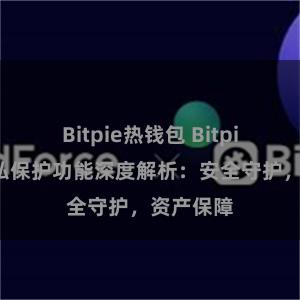 Bitpie热钱包 Bitpie钱包隐私保护功能深度解析：安全守护，资产保障