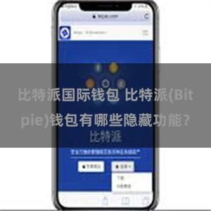 比特派国际钱包 比特派(Bitpie)钱包有哪些隐藏功能？