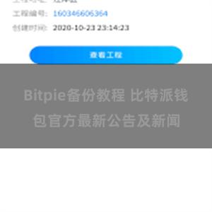 Bitpie备份教程 比特派钱包官方最新公告及新闻