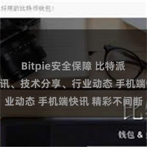 Bitpie安全保障 比特派官方：最新资讯、技术分享、行业动态 手机端快讯 精彩不间断