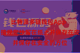 比特派多链钱包App  将助记词按规定抄写在纸上并保存在安全的方位